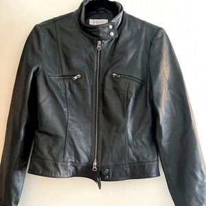 Moto leather jacket